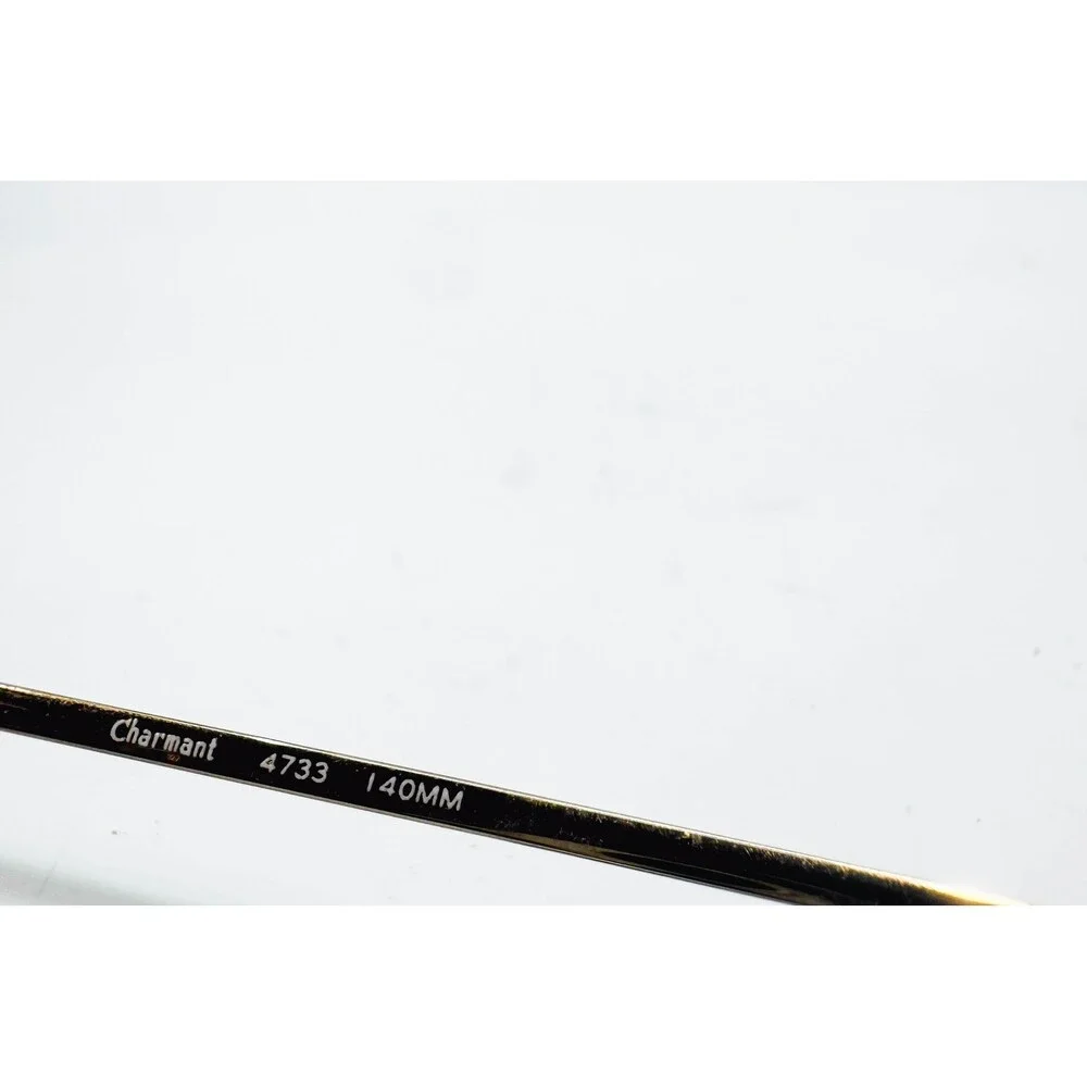 Charmant Eyeglasses Frames Women Gold Semi-Rimless Zig Zag Temple 4733 140mm